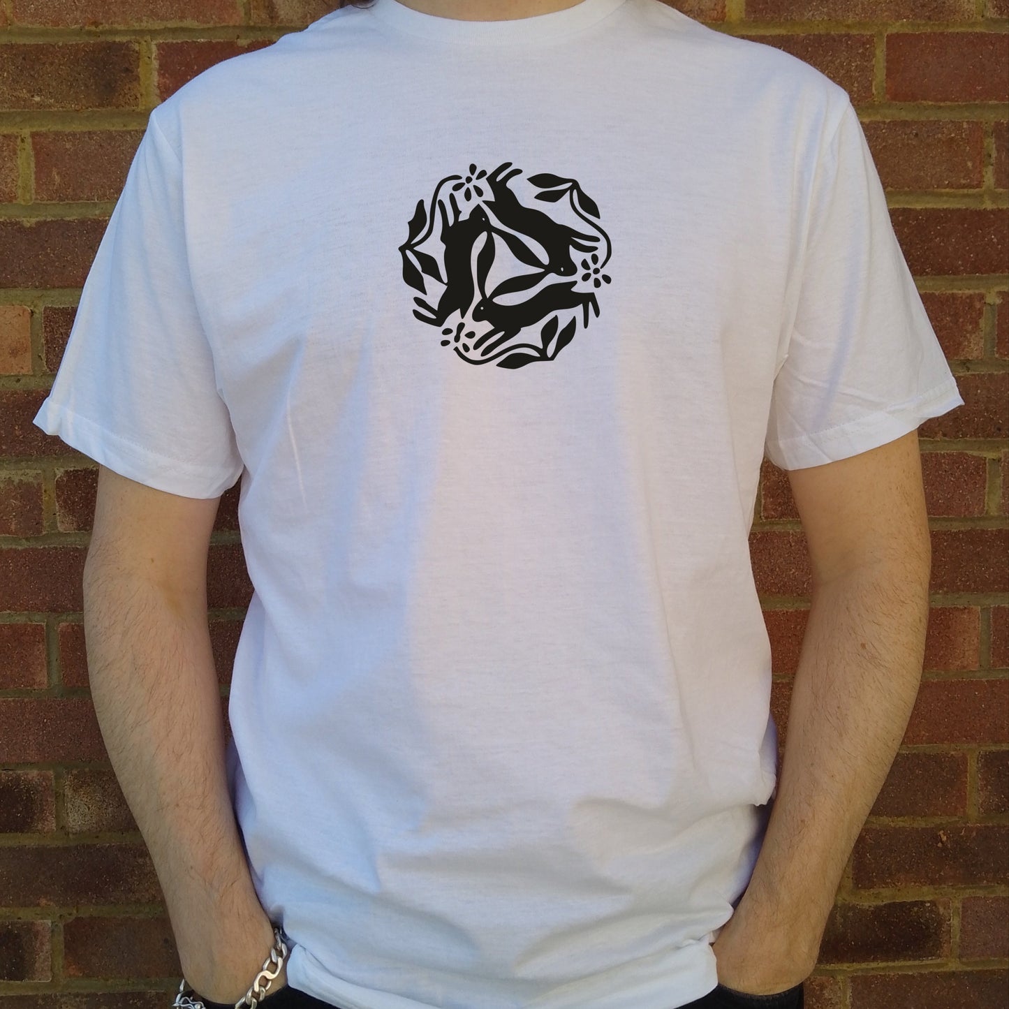 Three Hares T-Shirt - Ancient Folklore, Folk, Lore Of The Land, S-XXL