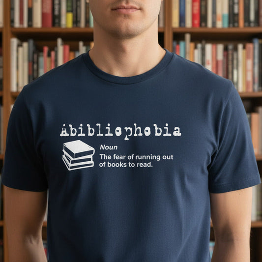 Abibliophobia T-Shirt - Reading Lover, Literature Gift, Various Colours