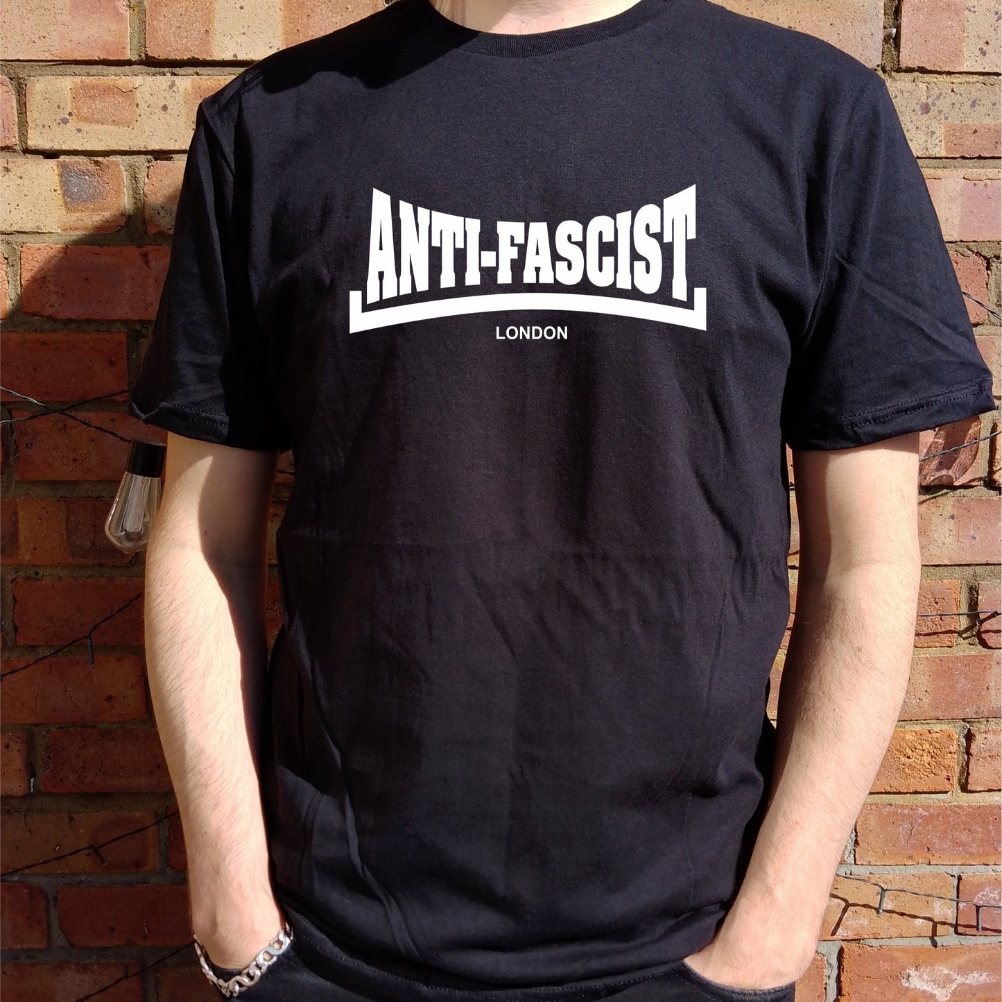 Anti Fascist T-Shirt - Custom Print Town Name, Protest Top, Various Colours