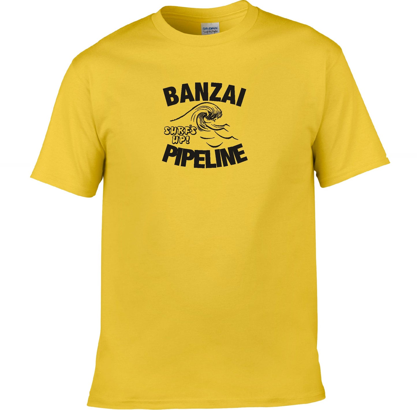 Banzai Pipeline 'Surf's Up' Souvenir T-Shirt - Retro Surfer, Hawaii, Various Colours