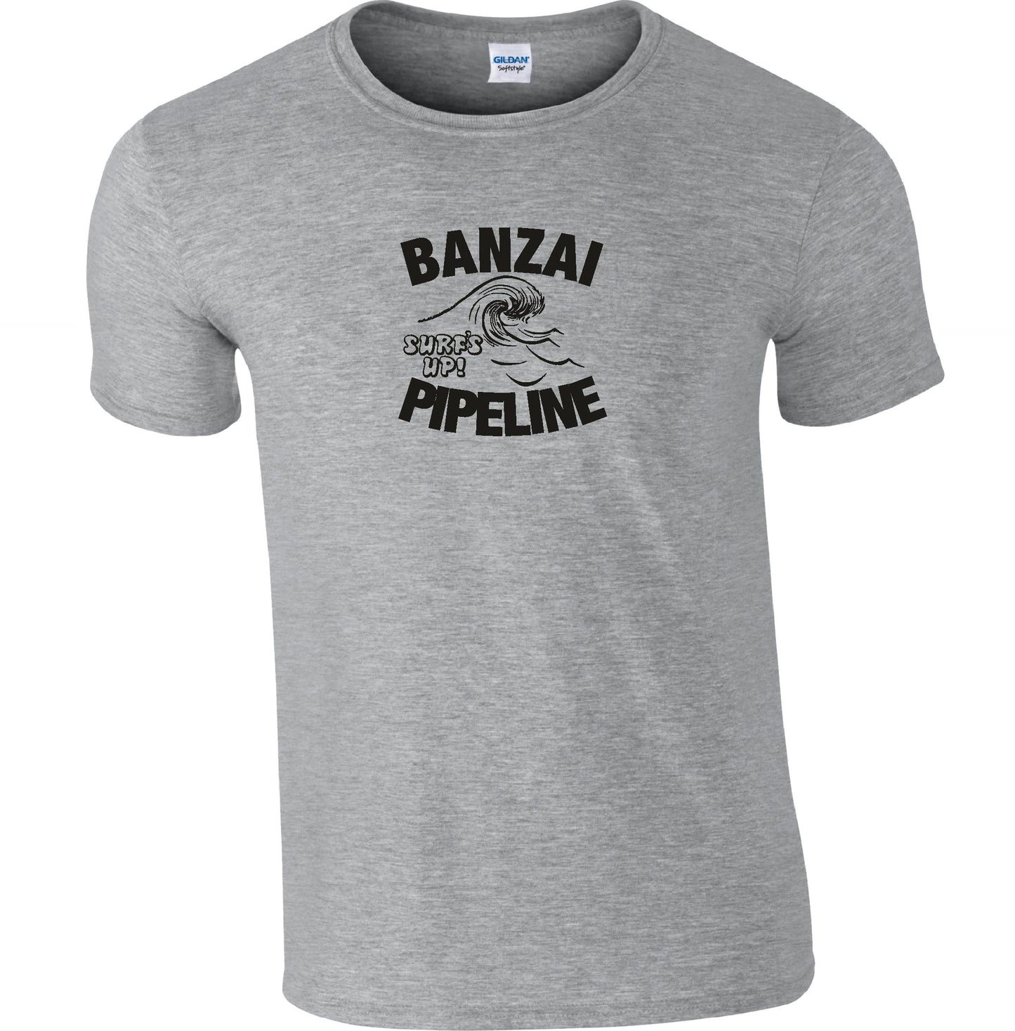 Banzai Pipeline 'Surf's Up' Souvenir T-Shirt - Retro Surfer, Hawaii, Various Colours