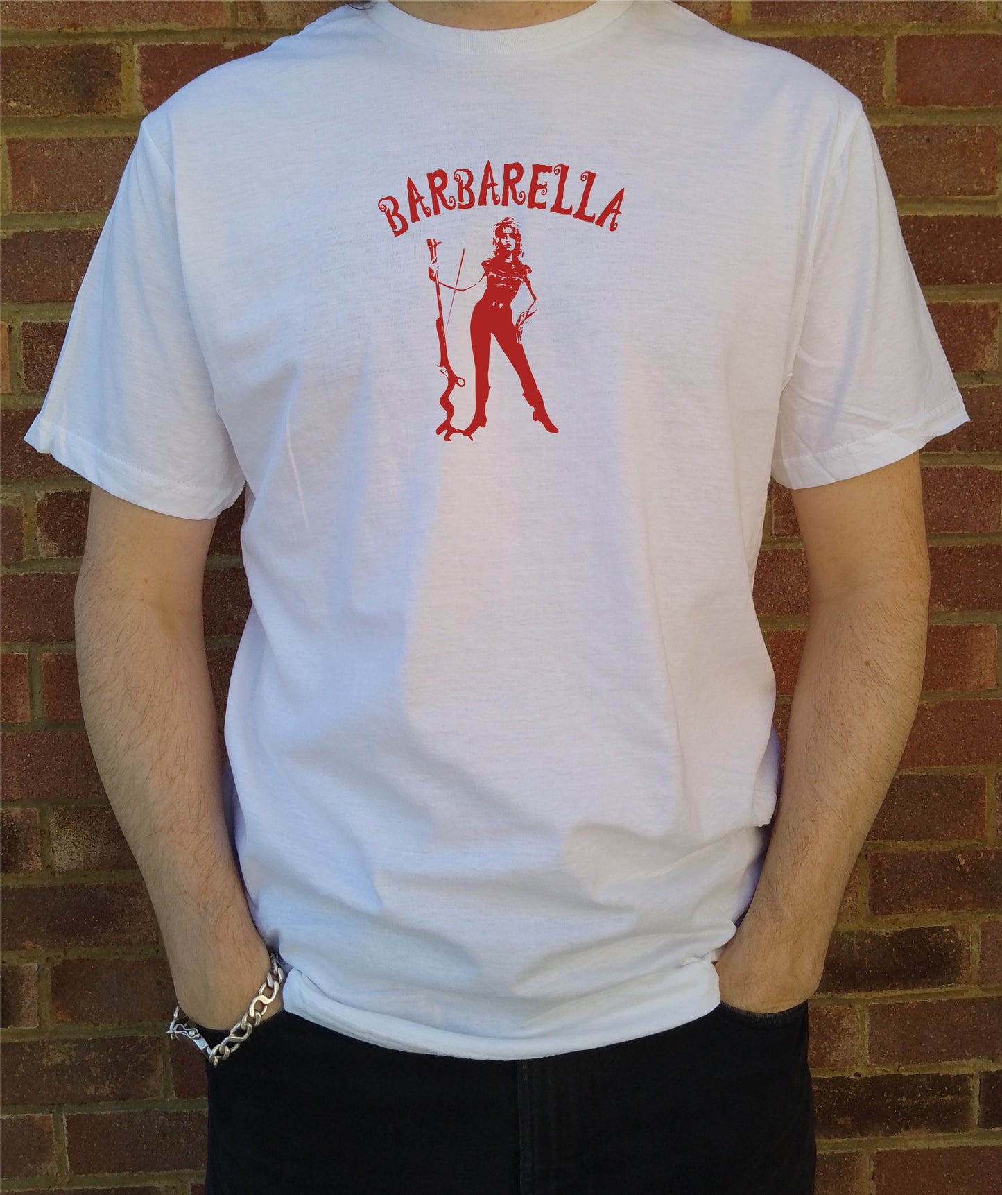 Barbarella T-Shirt - 60s Science Fiction Pinup, Various Colours