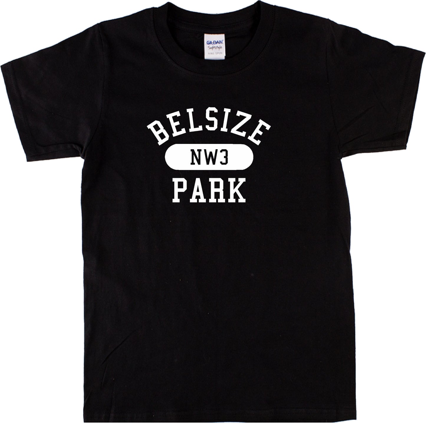 Belsize Park T-Shirt - London College Style Souvenir, Custom Versions Available, Various Colours