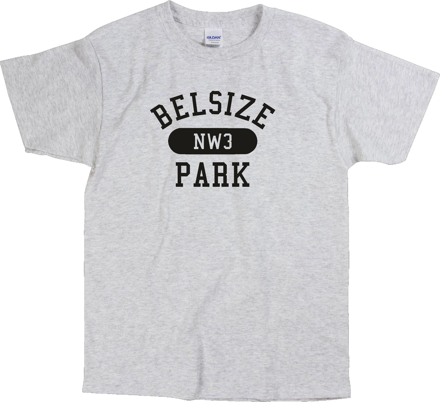 Belsize Park T-Shirt - London College Style Souvenir, Custom Versions Available, Various Colours