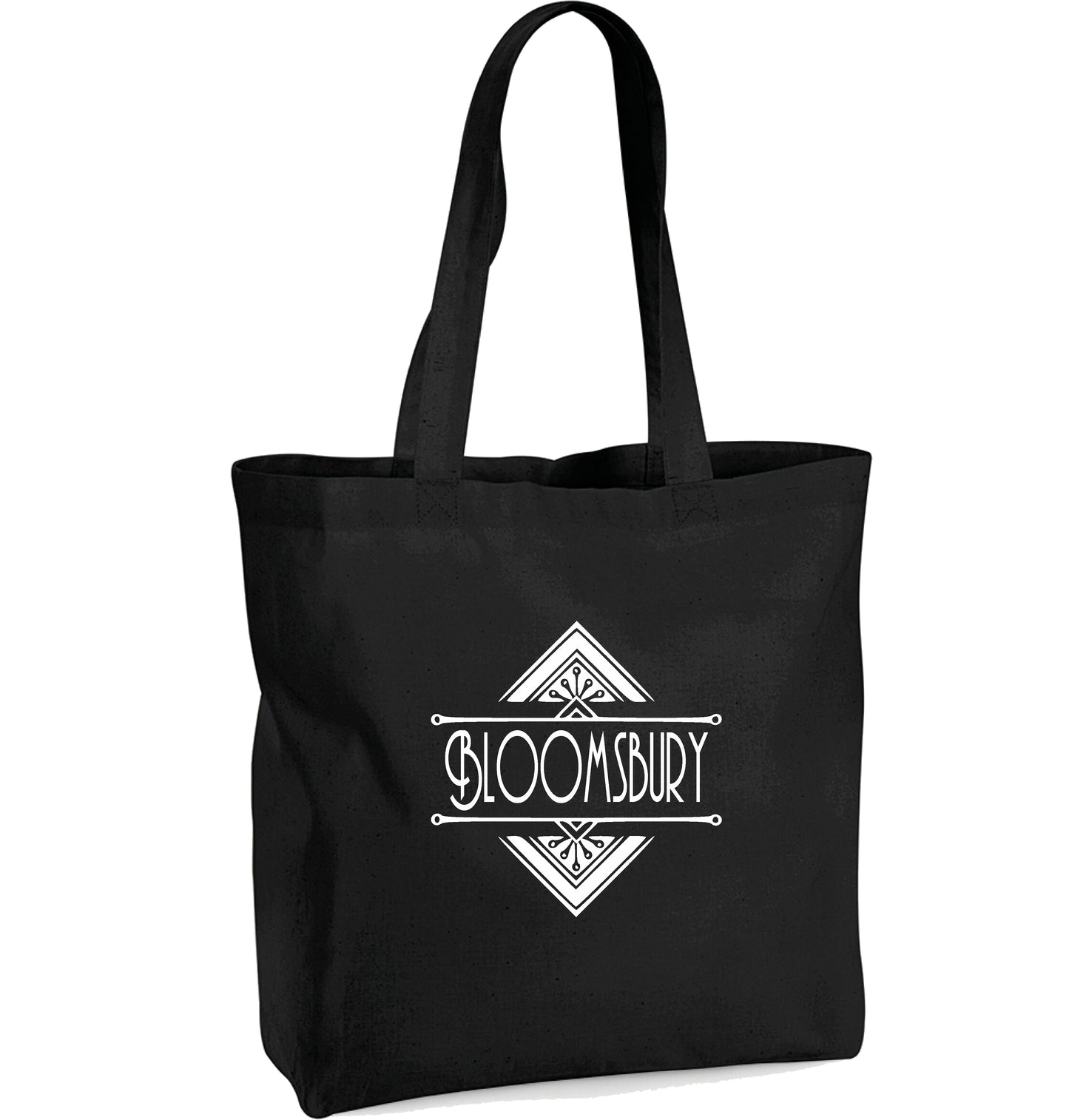 Bloomsbury Organic Cotton Tote Bag - Art Deco Style London Souvenir