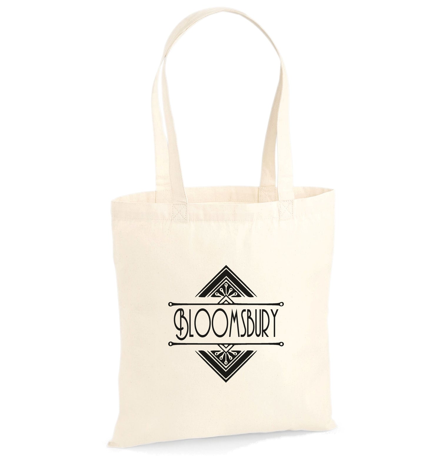 Bloomsbury Organic Cotton Tote Bag - Art Deco Style London Souvenir