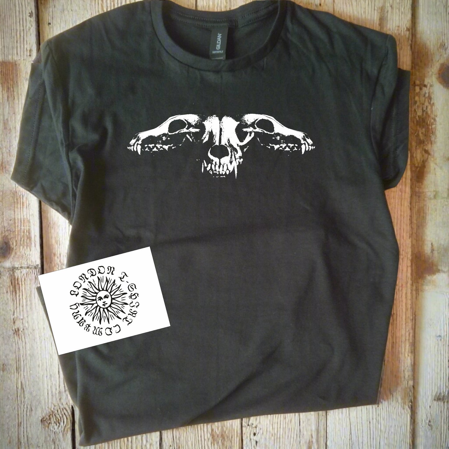 Cerberus T-Shirt - Three Headed Dog Skull, Hell Guardian, Cabinet of Curiosities, Gothic, Various Colours