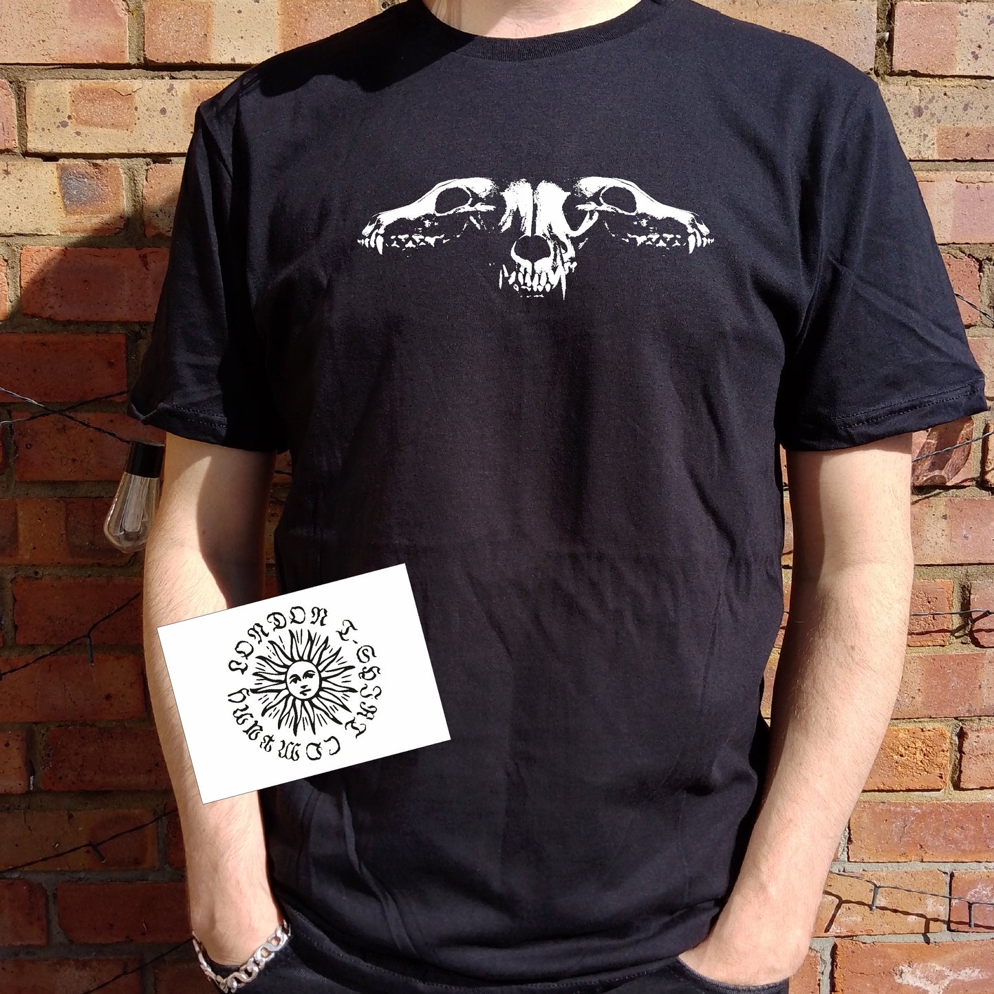 Cerberus T-Shirt - Three Headed Dog Skull, Hell Guardian, Cabinet of Curiosities, Gothic, Various Colours