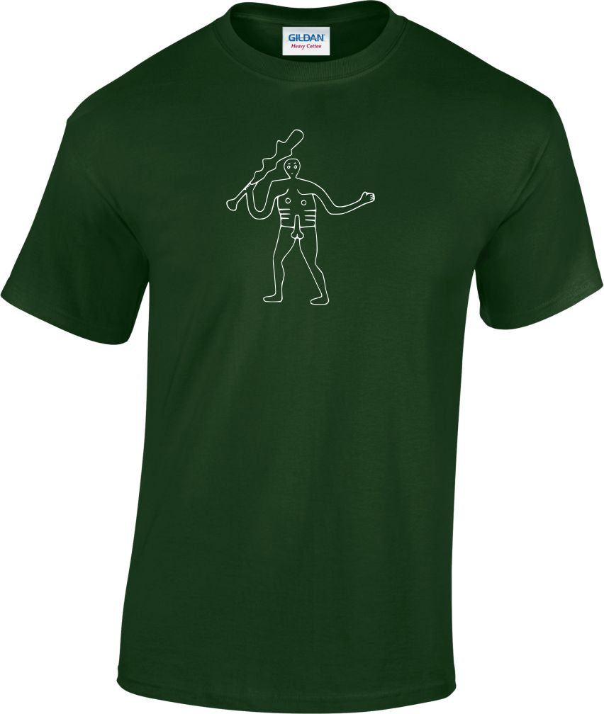 Cerne Abbas giant T-Shirt - Hill Figure, Folklore, S-XXL Various Colours