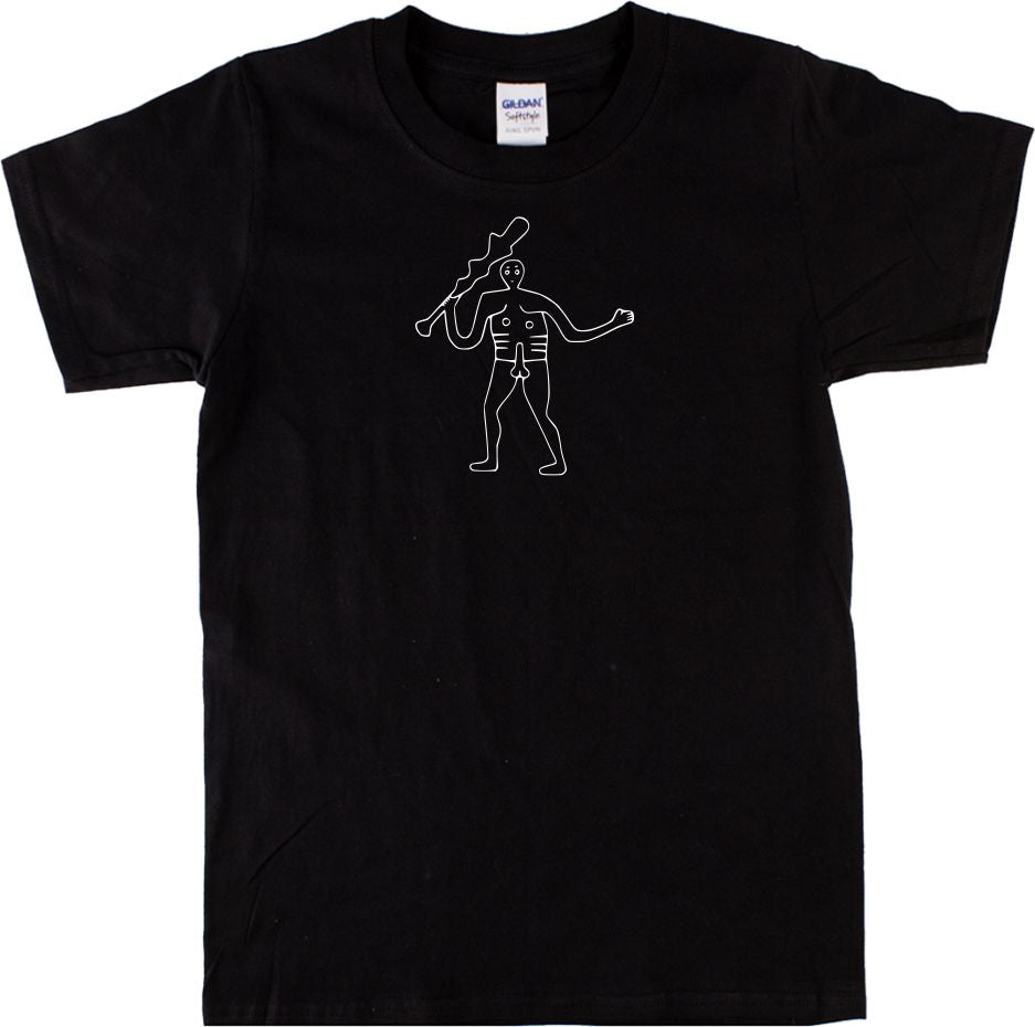 Cerne Abbas giant T-Shirt - Hill Figure, Folklore, S-XXL Various Colours