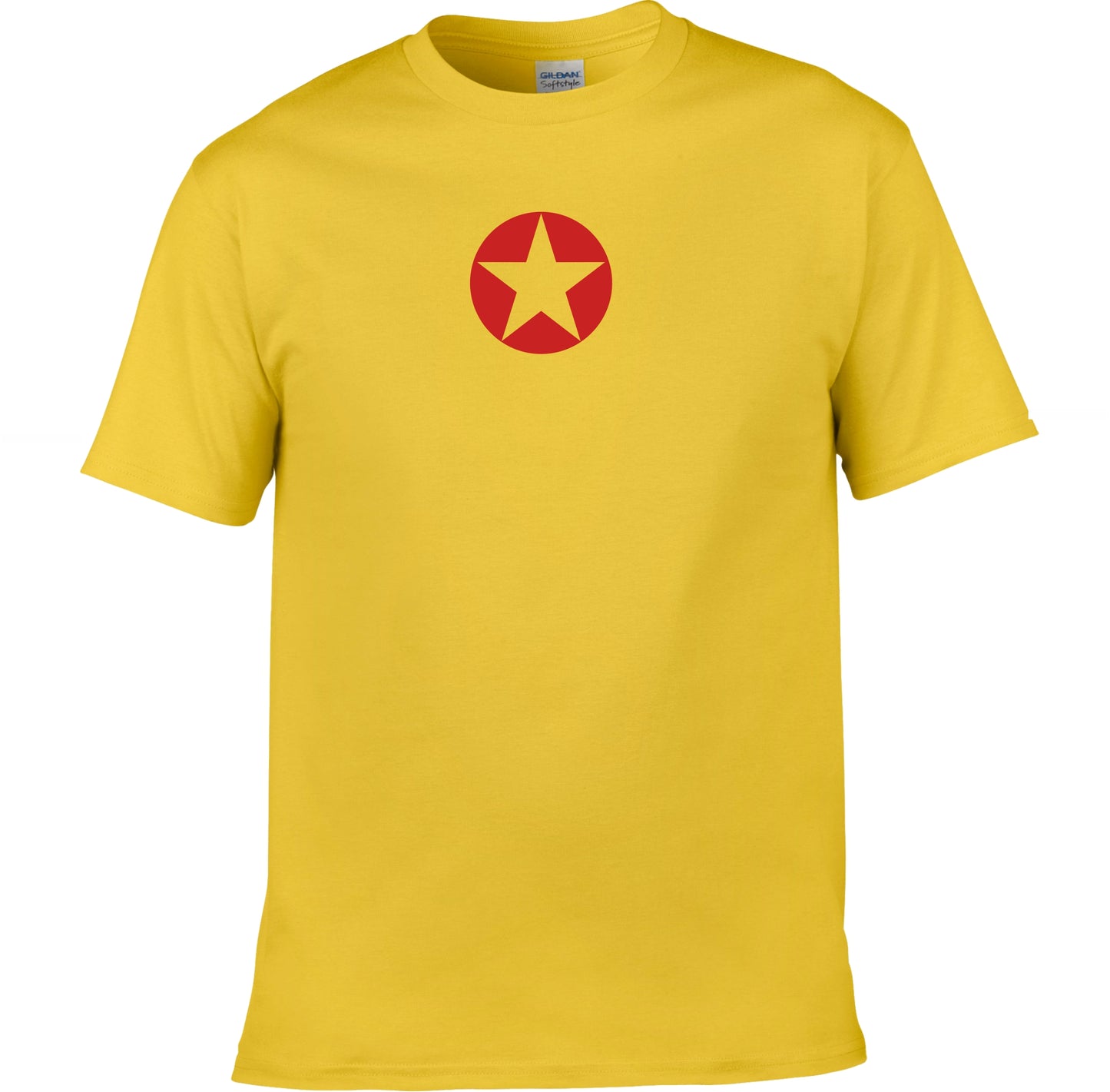 Star T-Shirt - Retro Punk Rock, Protest, Circle Logo, Various Colours