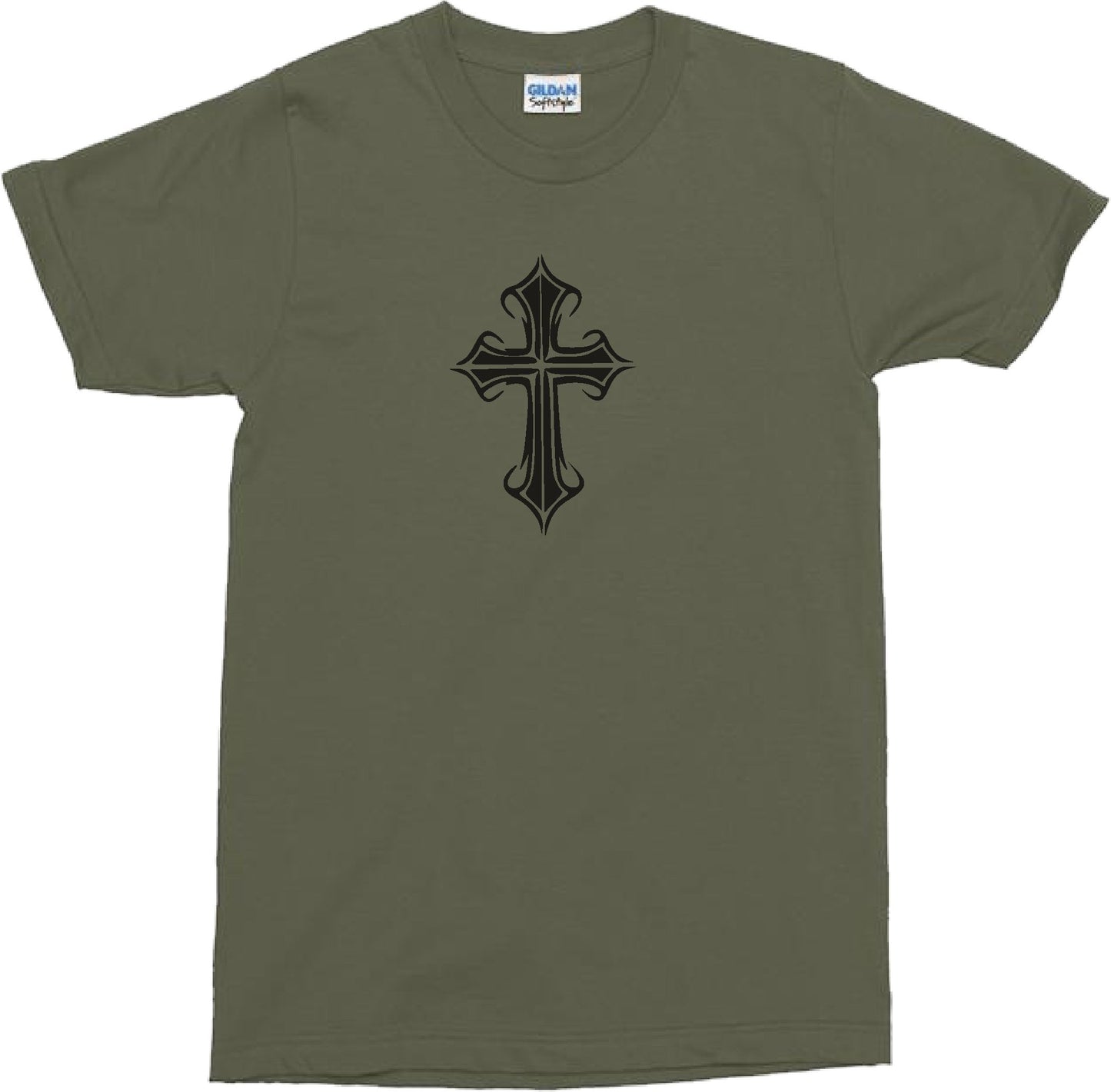 Gothic Cross T-Shirt - Retro Goth, Heavy Metal, Various Colours