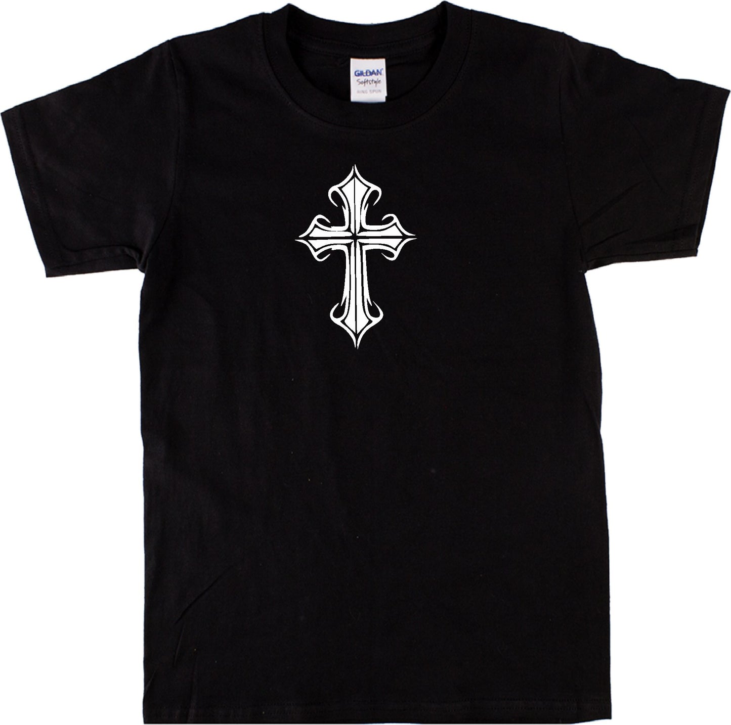 Gothic Cross T-Shirt - Retro Goth, Heavy Metal, Various Colours