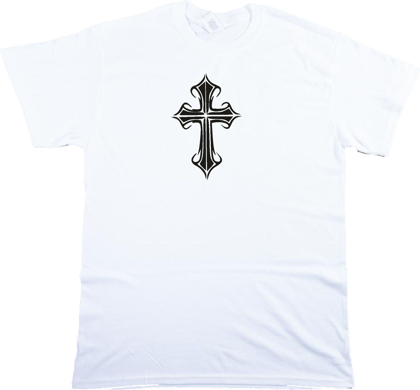 Gothic Cross T-Shirt - Retro Goth, Heavy Metal, Various Colours