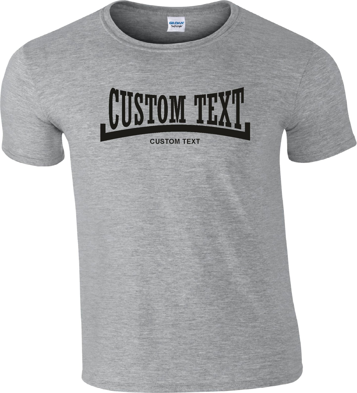 Personalised Custom Print T-Shirt - Souvenir, Football, Retro Boxing Style Logo, Various Colours