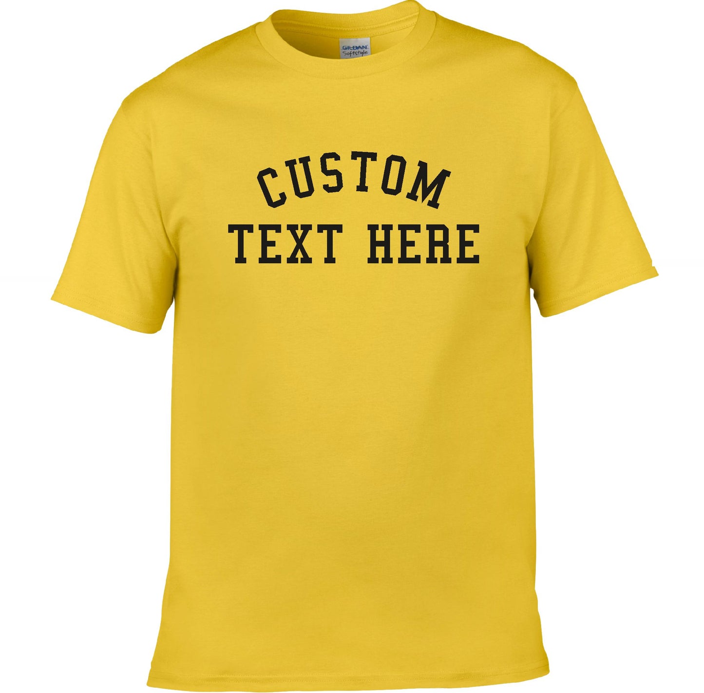 Custom Printed College Style T-Shirt - Personalised, Retro, S-XXL, Various Colours