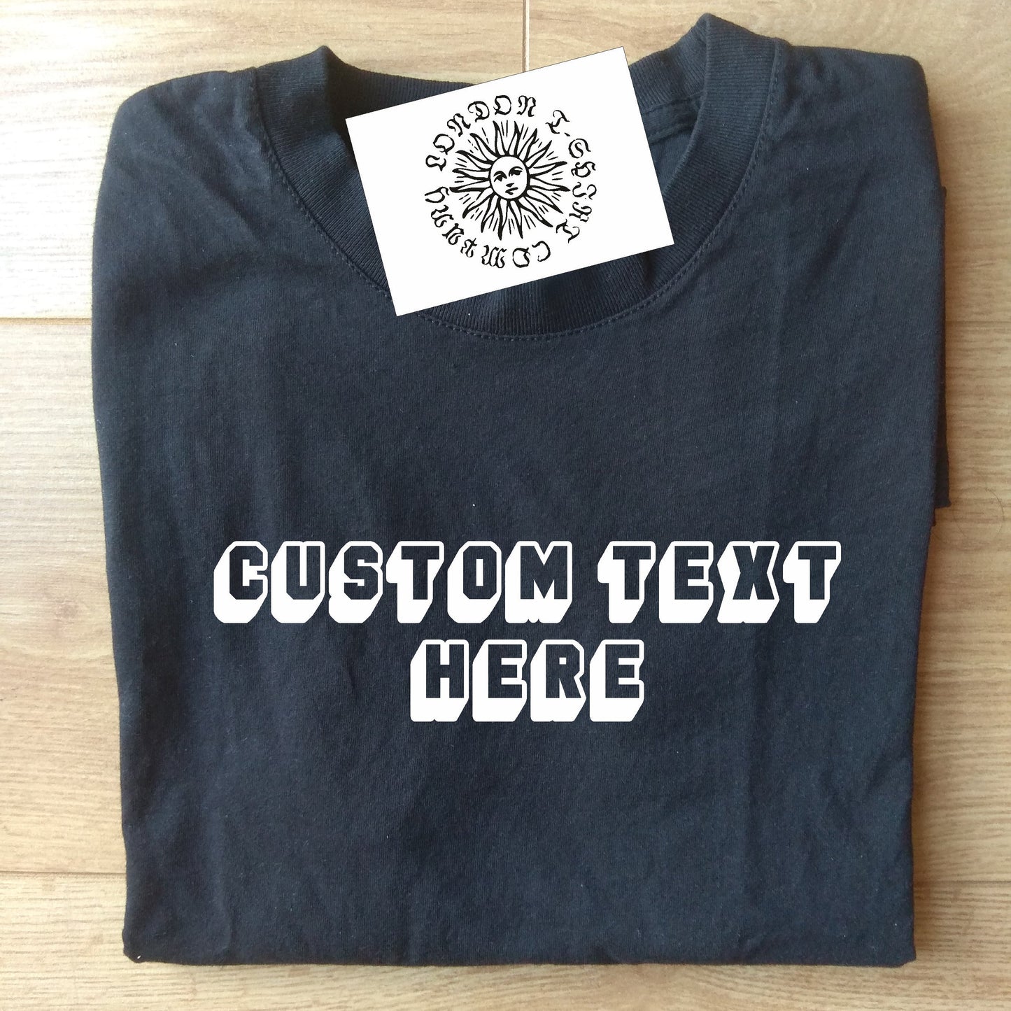 Custom Printed 3D Font T-Shirt - Retro Personalised Top, Various Colours