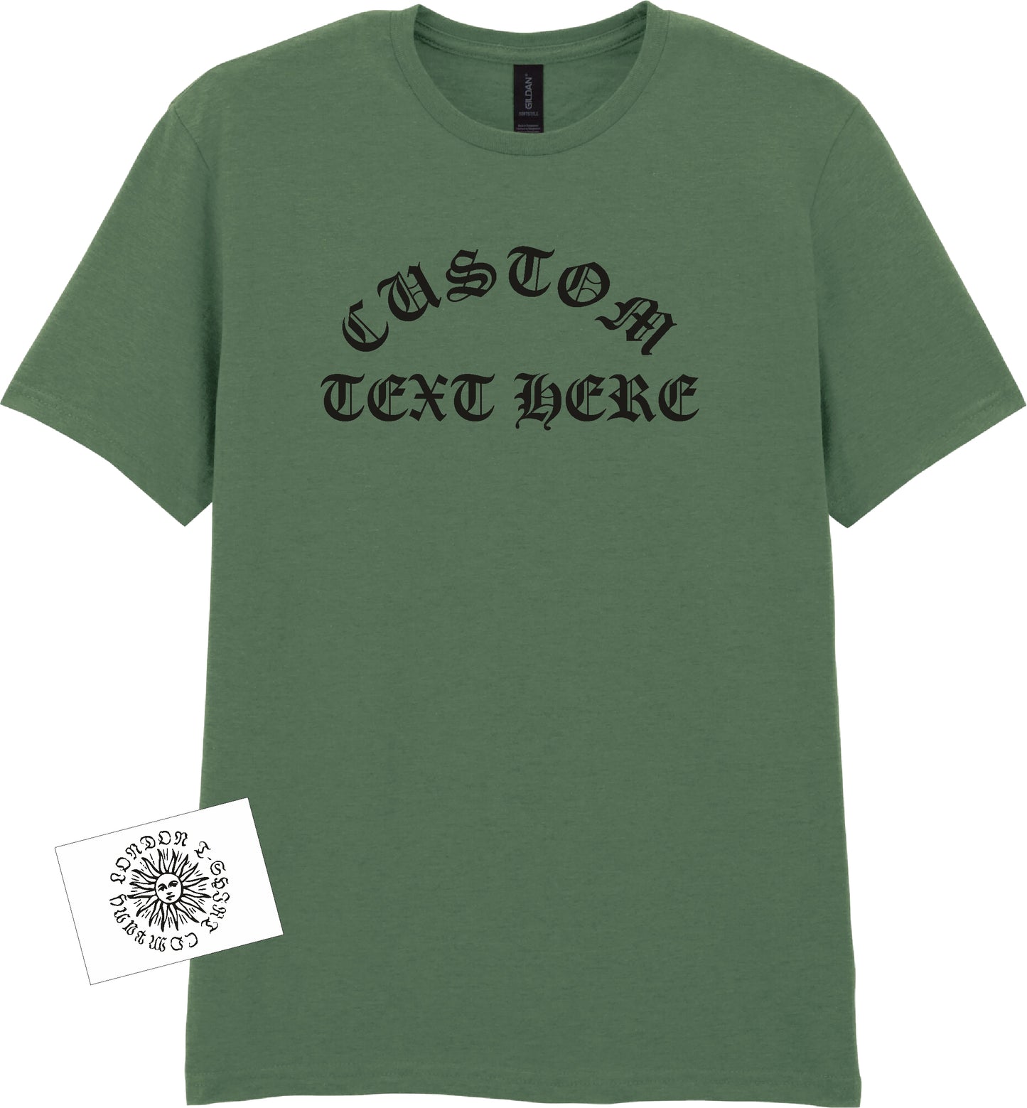 Custom Printed Rocker T-Shirt - Personalised, Cloister Black, Gothic, Various Colours