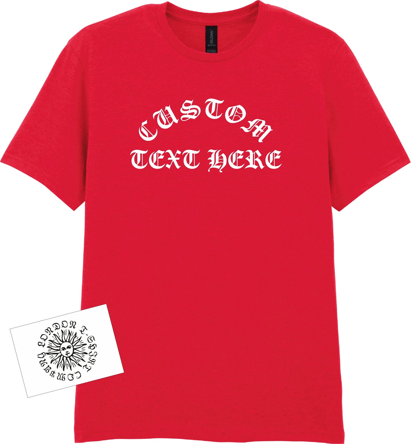 Custom Printed Rocker T-Shirt - Personalised, Cloister Black, Gothic, Various Colours