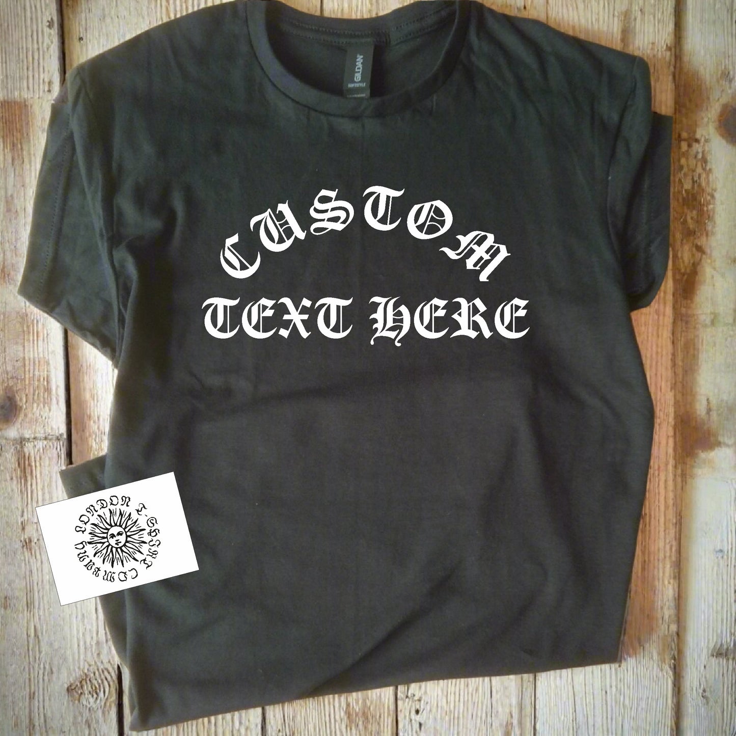 Custom Printed Rocker T-Shirt - Personalised, Cloister Black, Gothic, Various Colours