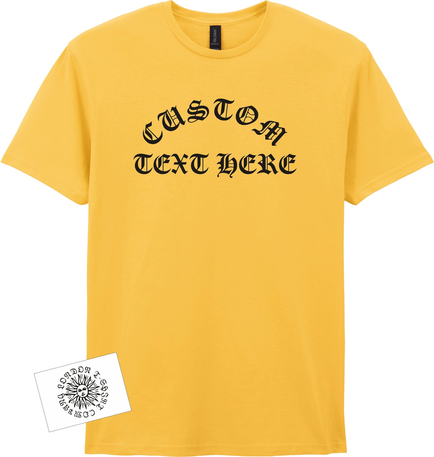Custom Printed Rocker T-Shirt - Personalised, Cloister Black, Gothic, Various Colours