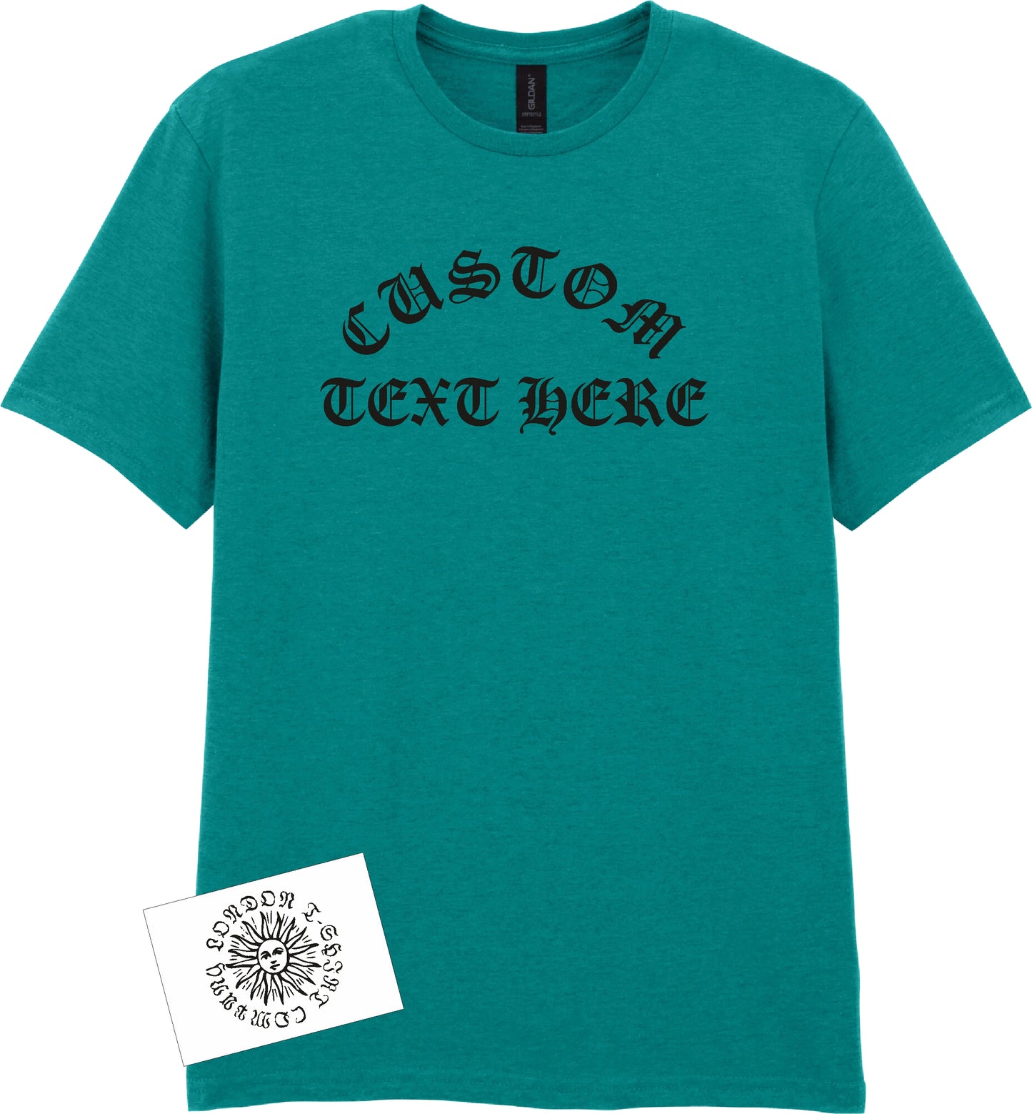 Custom Printed Rocker T-Shirt - Personalised, Cloister Black, Gothic, Various Colours
