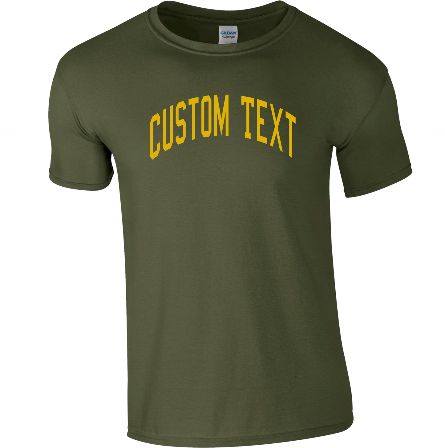 Custom Print Varsity Letter T-Shirt - Personalised Retro Ivy League, College Style, Various Colours