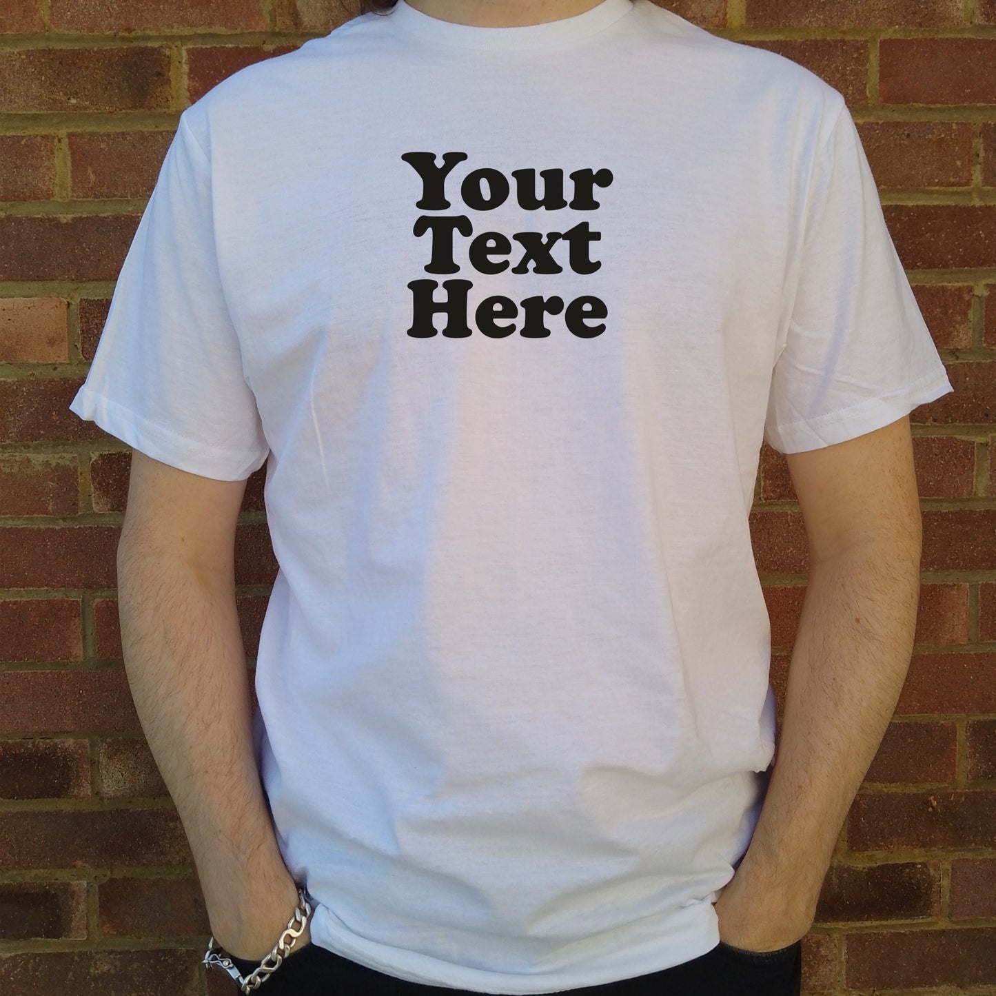 Custom Printed T-Shirt - Retro 70s Style, Personalised, Various Colours