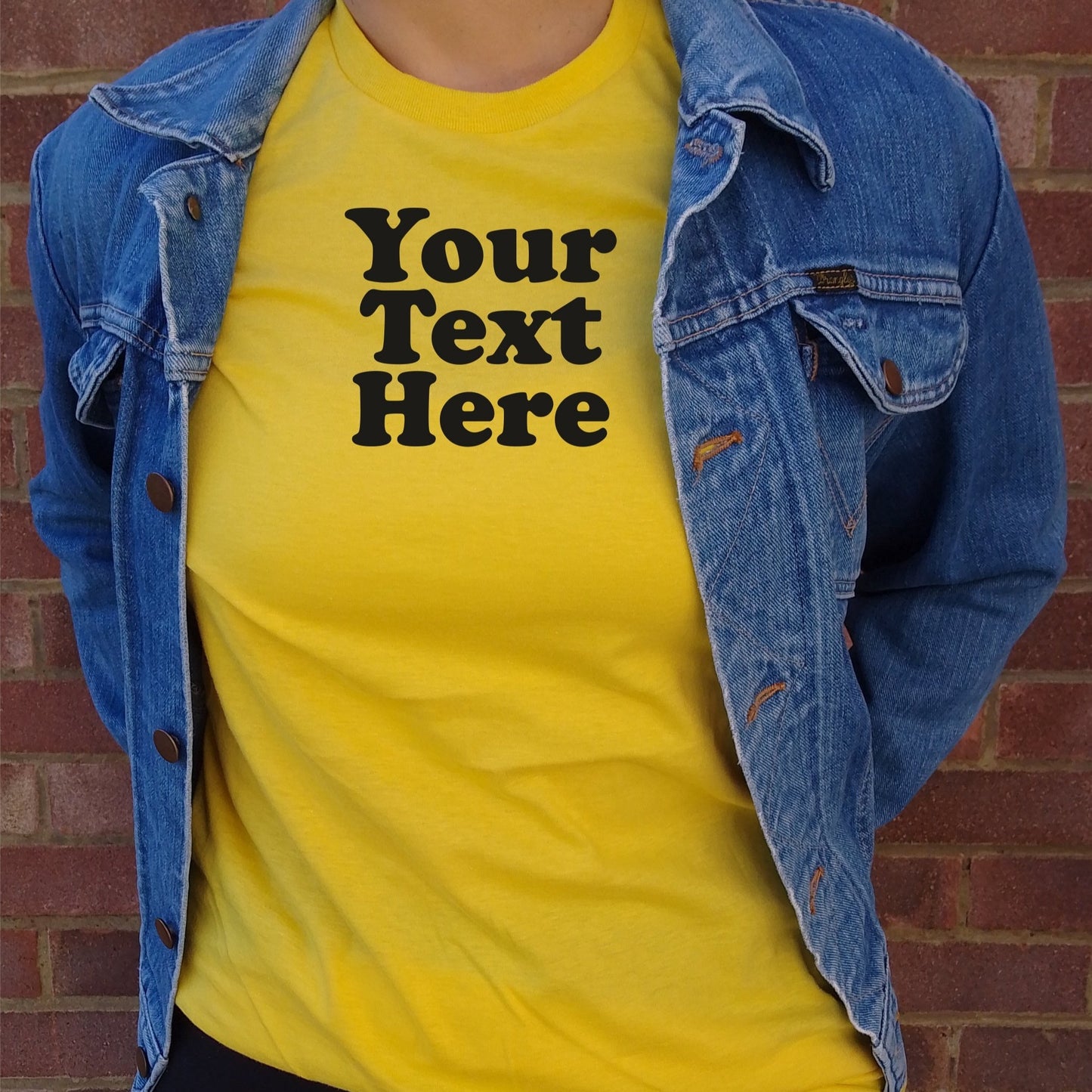 Custom Printed T-Shirt - Retro 70s Style, Personalised, Various Colours