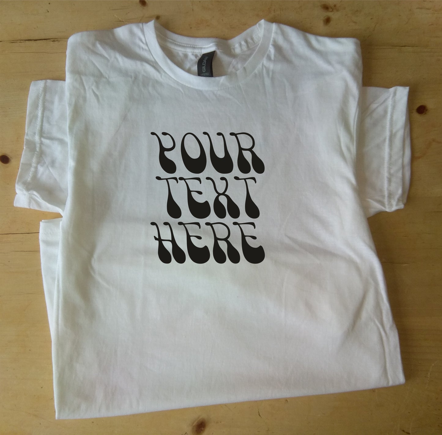 Custom Printed T-Shirt - Retro Font, Counter Culture, Various Colours