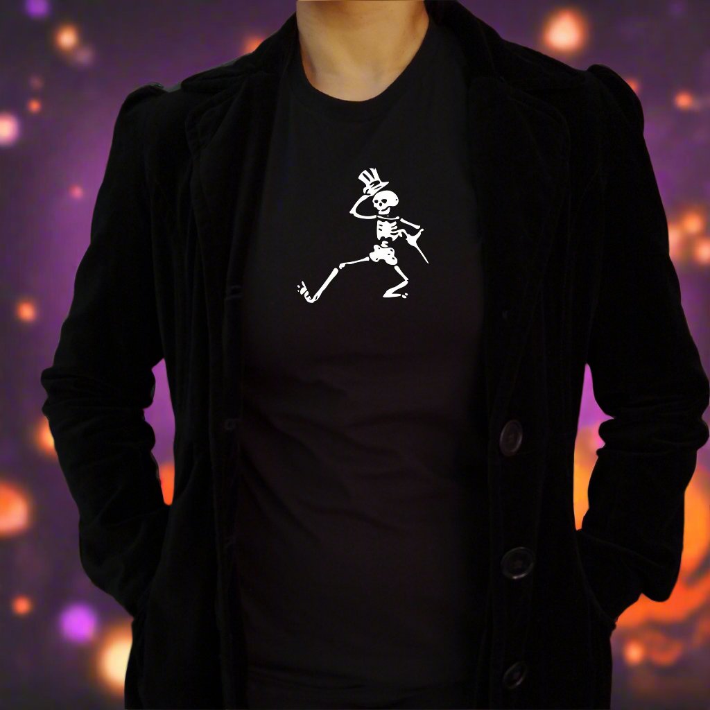 Dancing Skeleton T-Shirt - Halloween Gift, Gothic Horror Shirt, Various colours