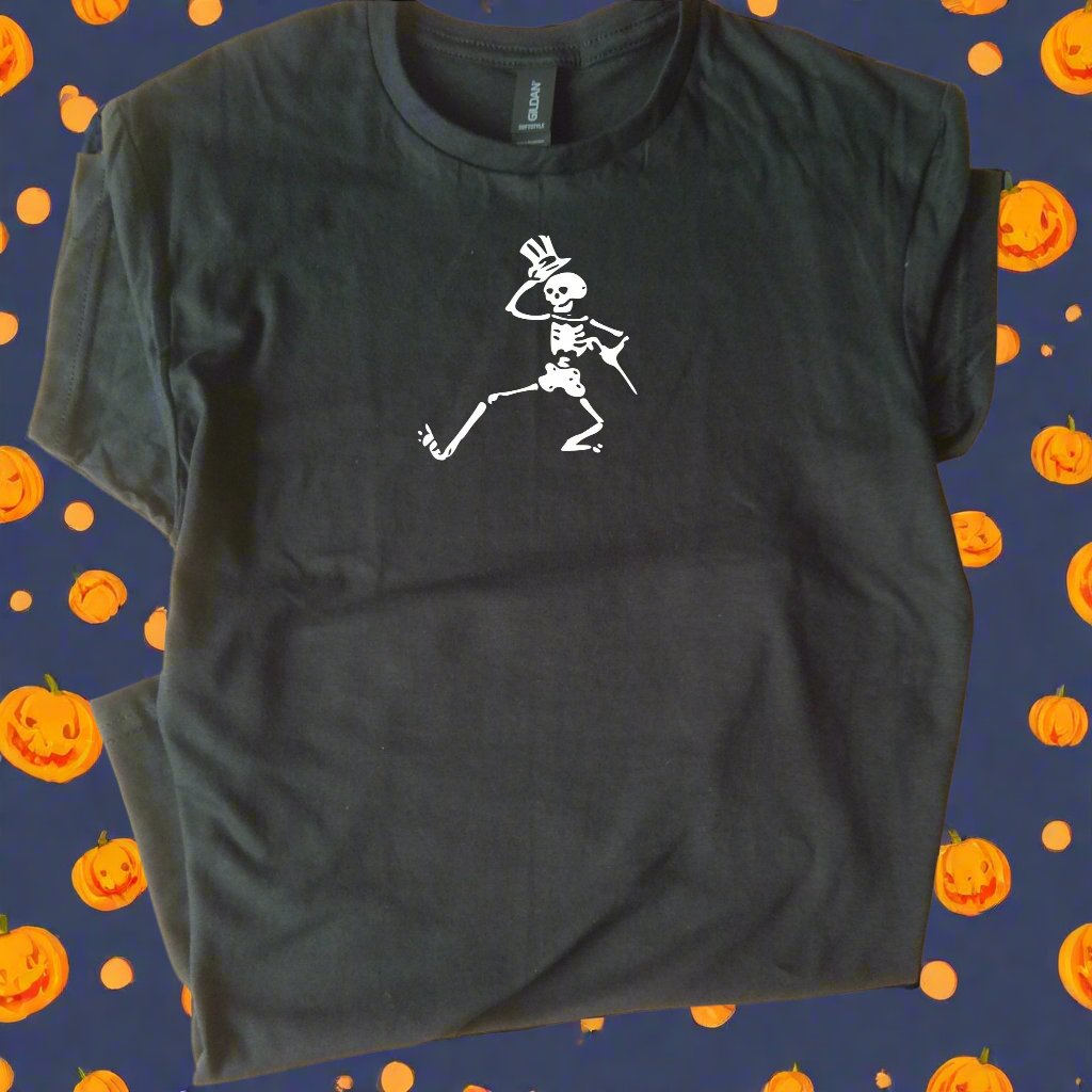 Dancing Skeleton T-Shirt - Halloween Gift, Gothic Horror Shirt, Various colours