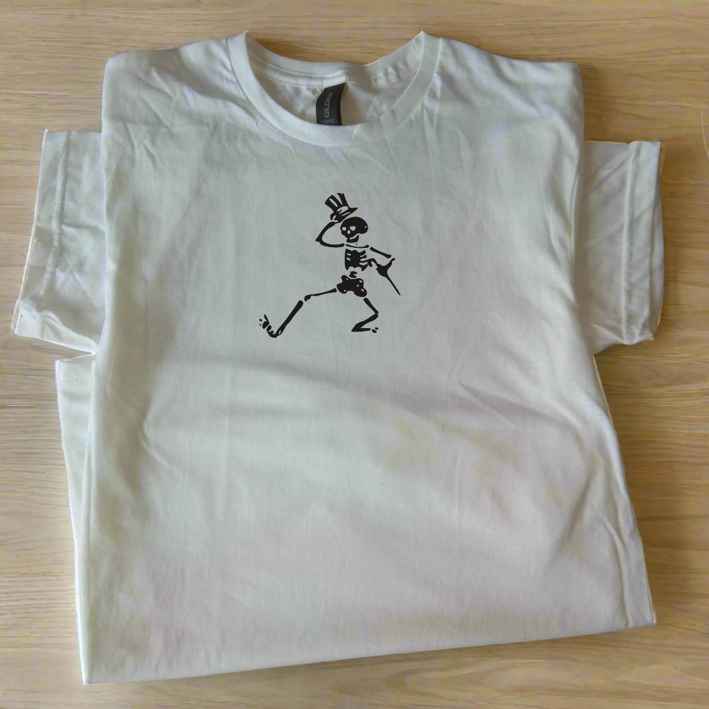 Dancing Skeleton T-Shirt - Halloween Gift, Gothic Horror Shirt, Various colours