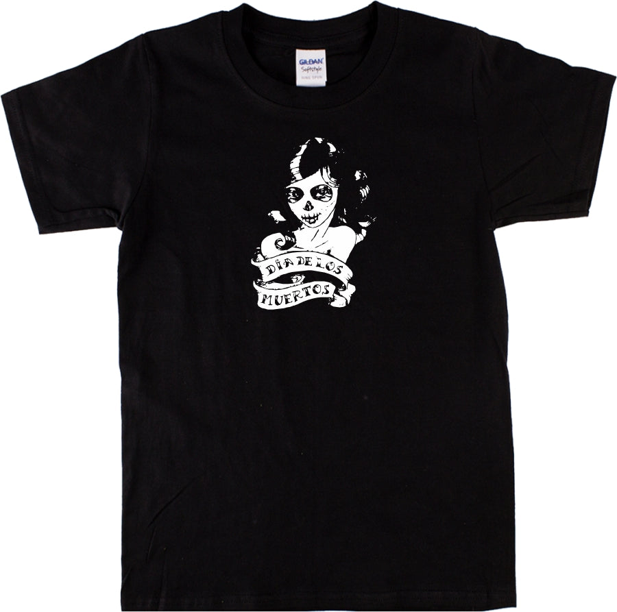 La Catrina 'Day Of The Dead' T-Shirt - Dia De Los Muertos, Mexican, Gothic, Various Colours