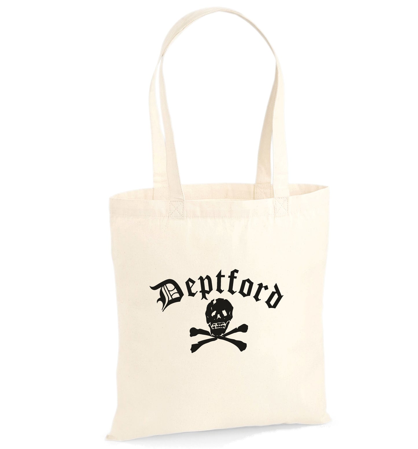Deptford Skull Organic Cotton Tote Bag - South London Souvenir