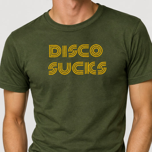Disco Sucks T-Shirt - Retro, Punk, 70s, Various Colours
