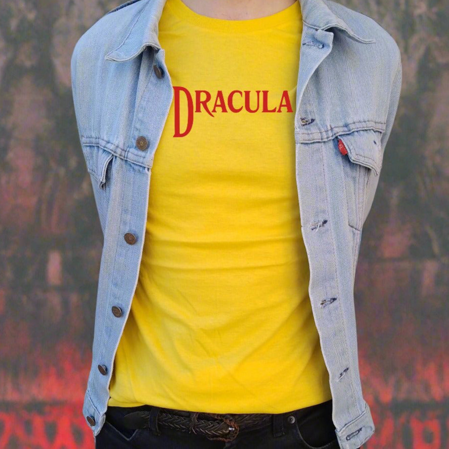 Dracula Unisex T-Shirt - Gothic Horror, Halloween, Bram Stoker, Also In Black