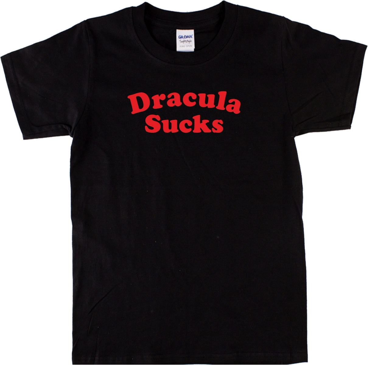 Dracula Sucks T-Shirt - Retro Vampire Horror, 60s/70s badge, Various Colours