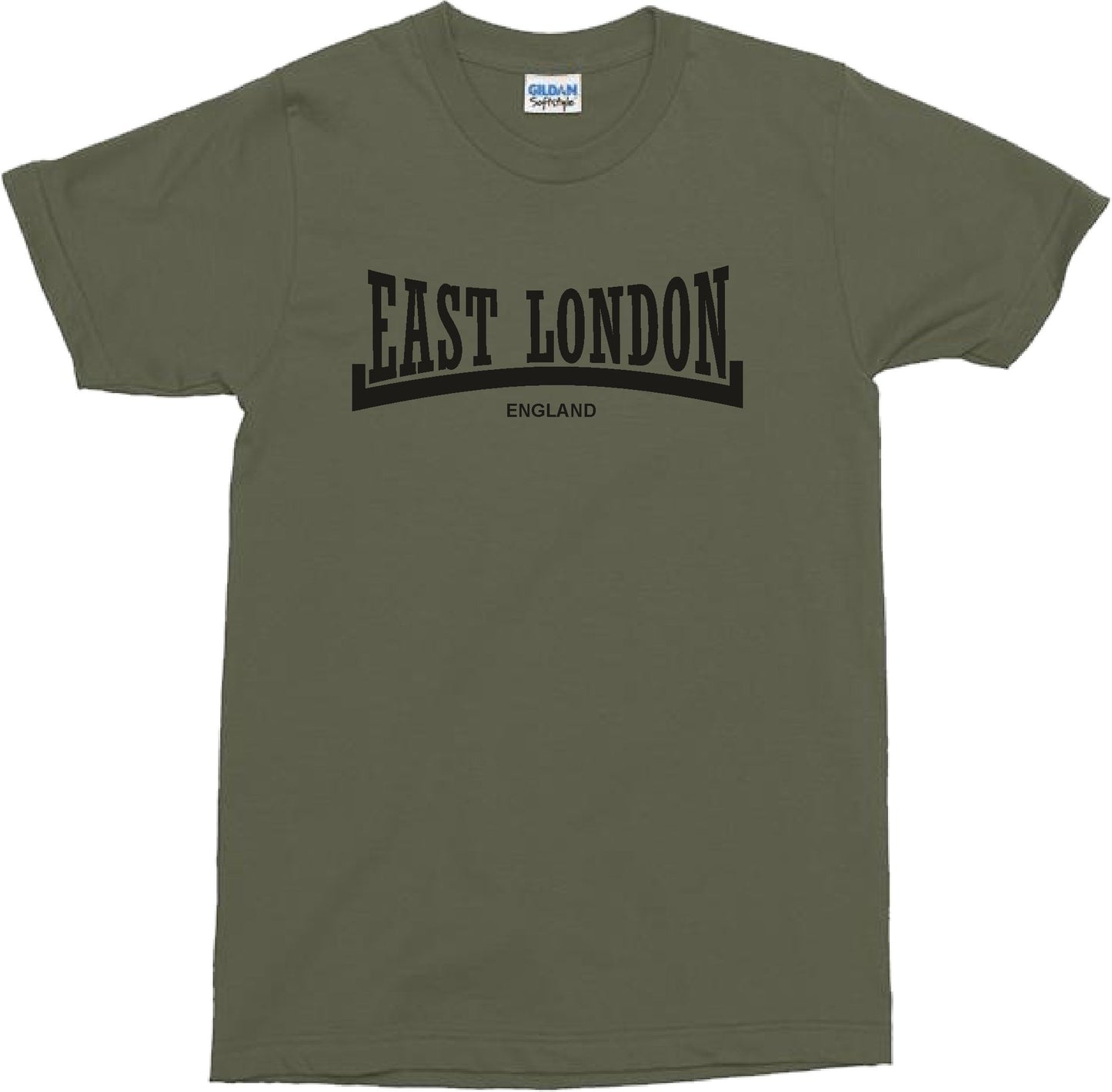 East London T-Shirt - London Souvenir, Custom Print Available, Various Colours