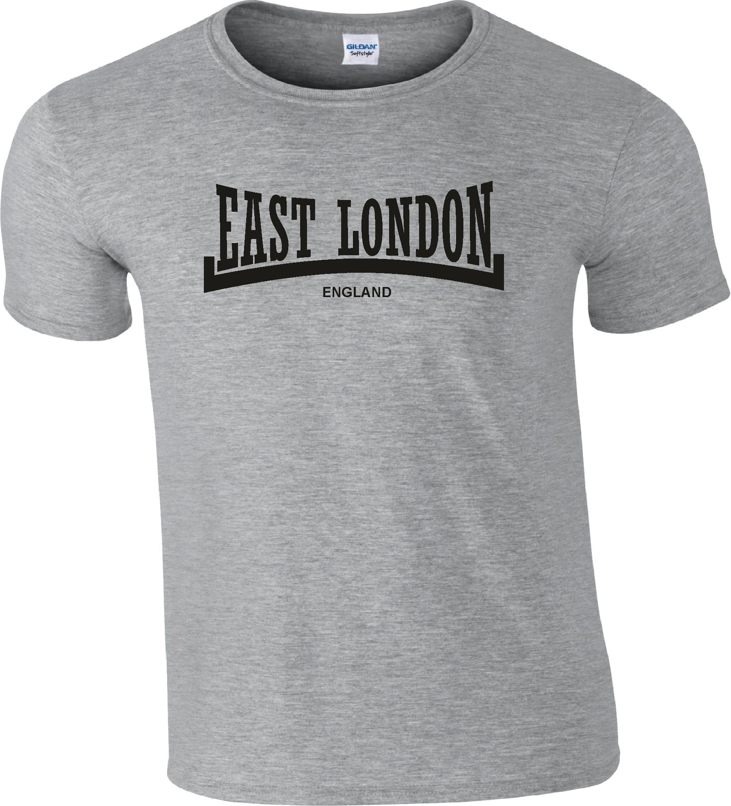 East London T-Shirt - London Souvenir, Custom Print Available, Various Colours