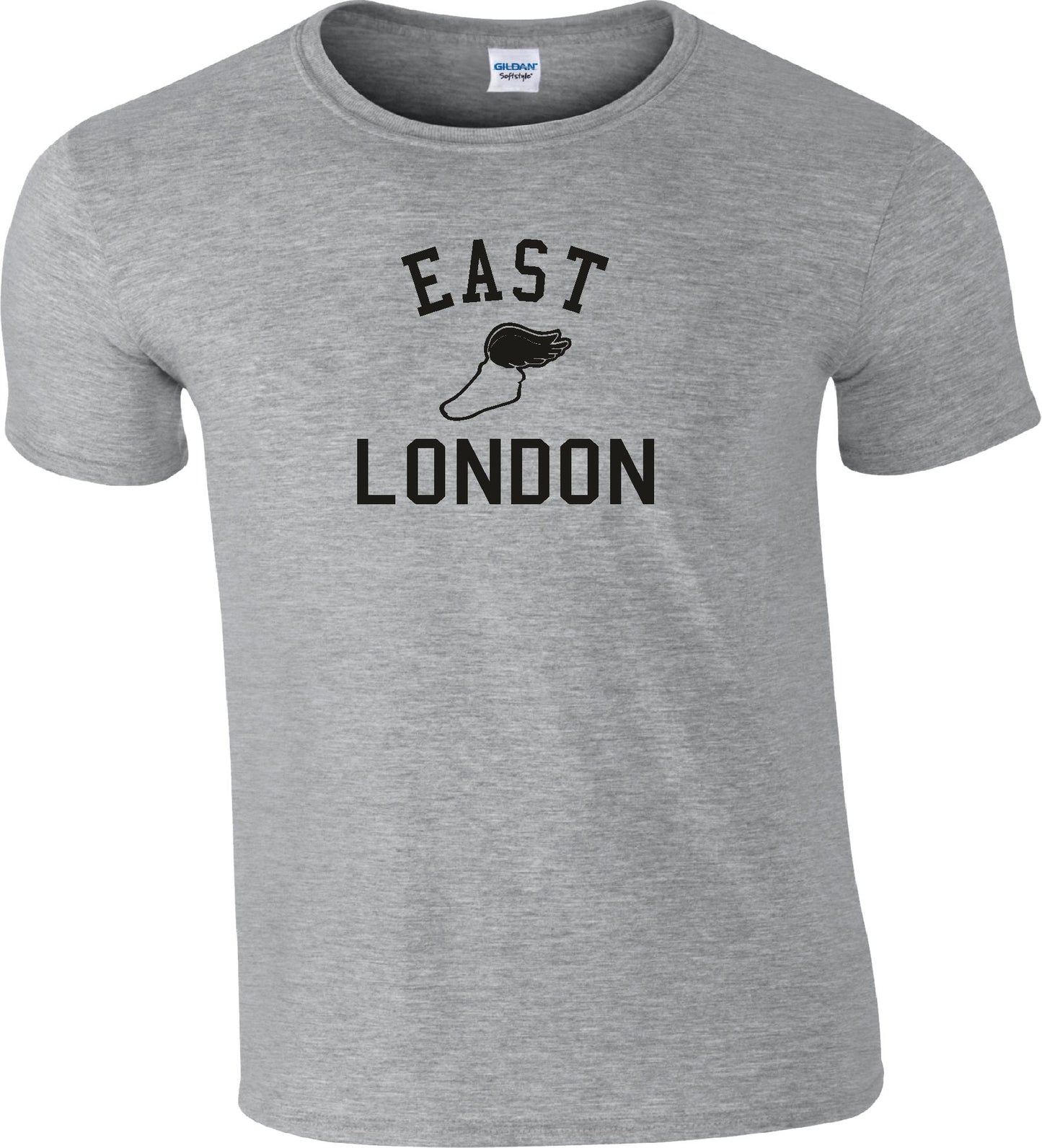 East London Retro Track T-Shirt - Running, College Style Souvenir, Various Colours