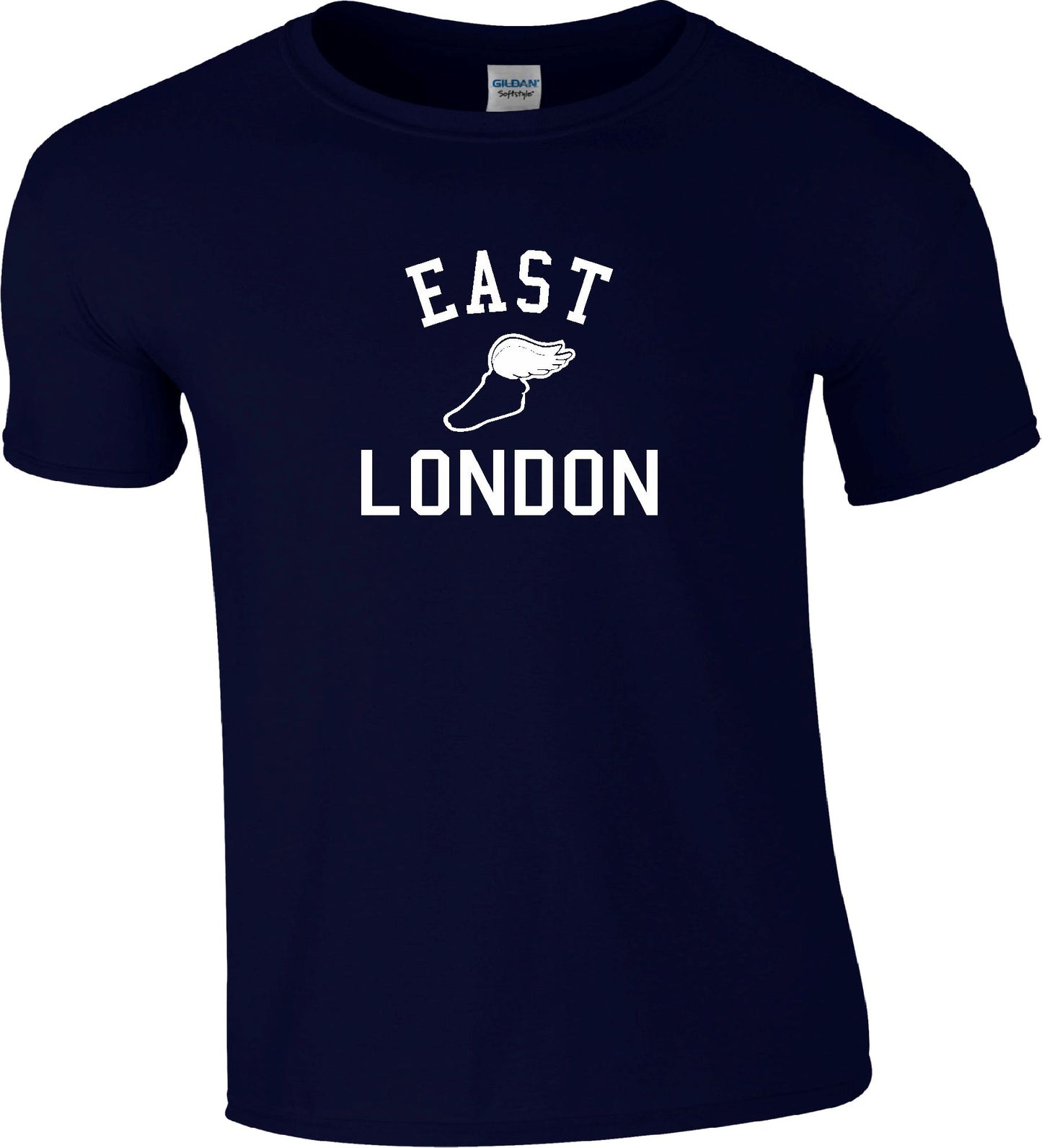 East London Retro Track T-Shirt - Running, College Style Souvenir, Various Colours