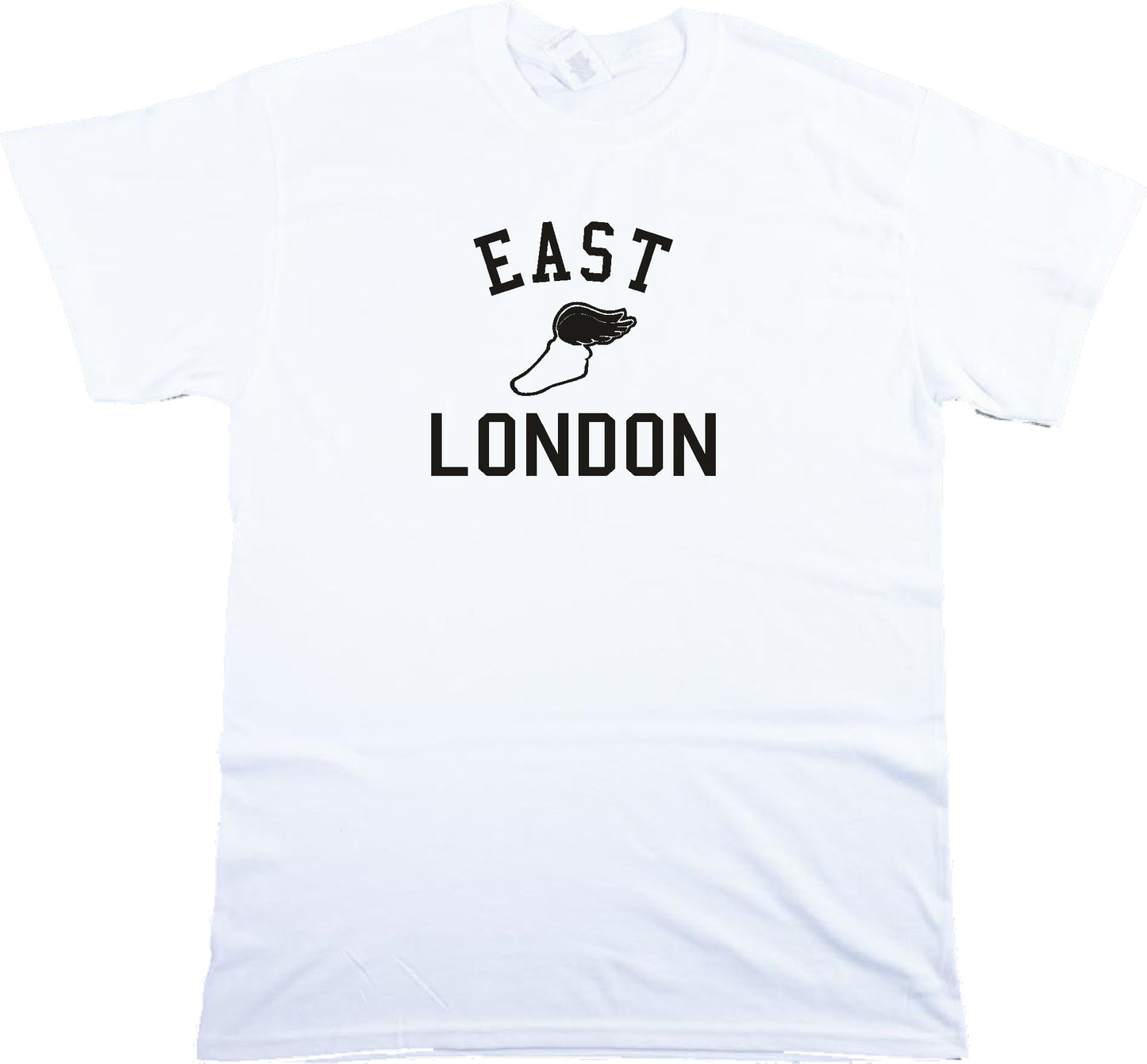 East London Retro Track T-Shirt - Running, College Style Souvenir, Various Colours