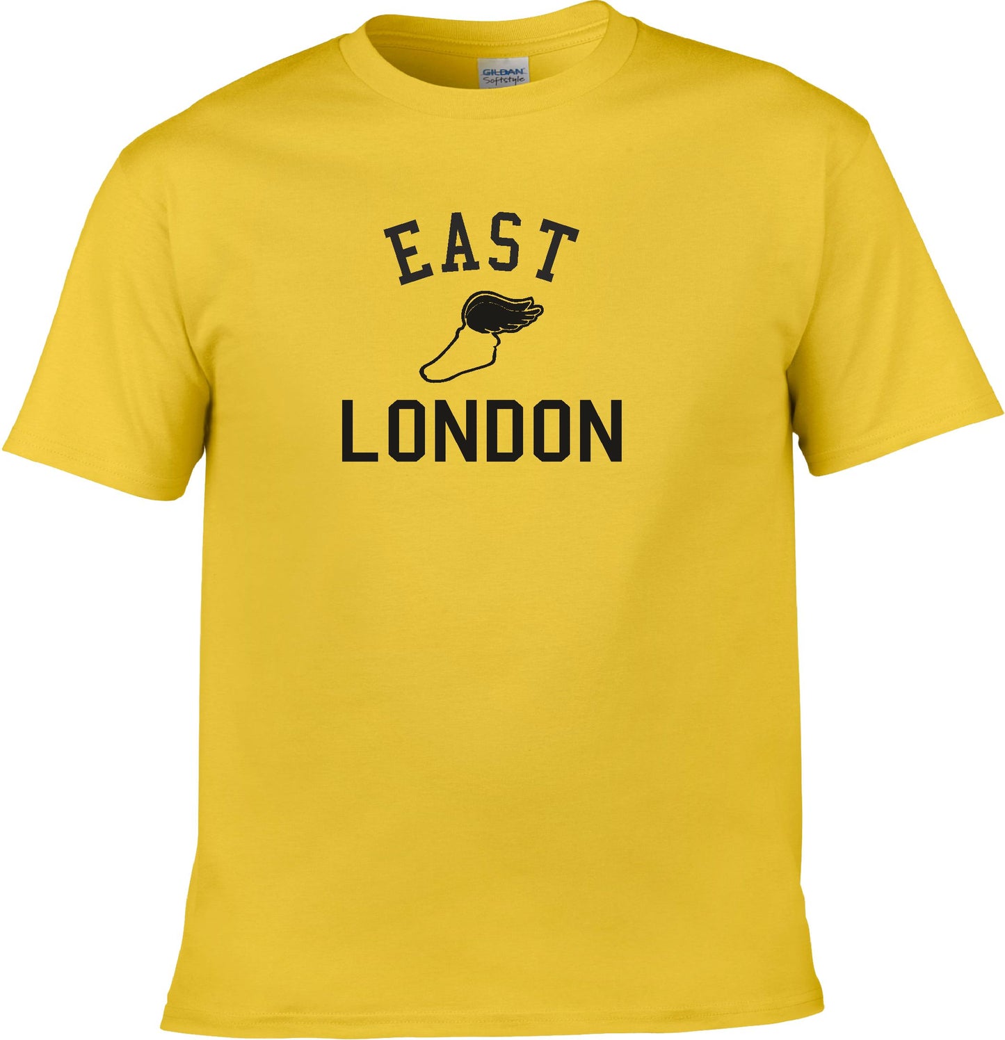East London Retro Track T-Shirt - Running, College Style Souvenir, Various Colours