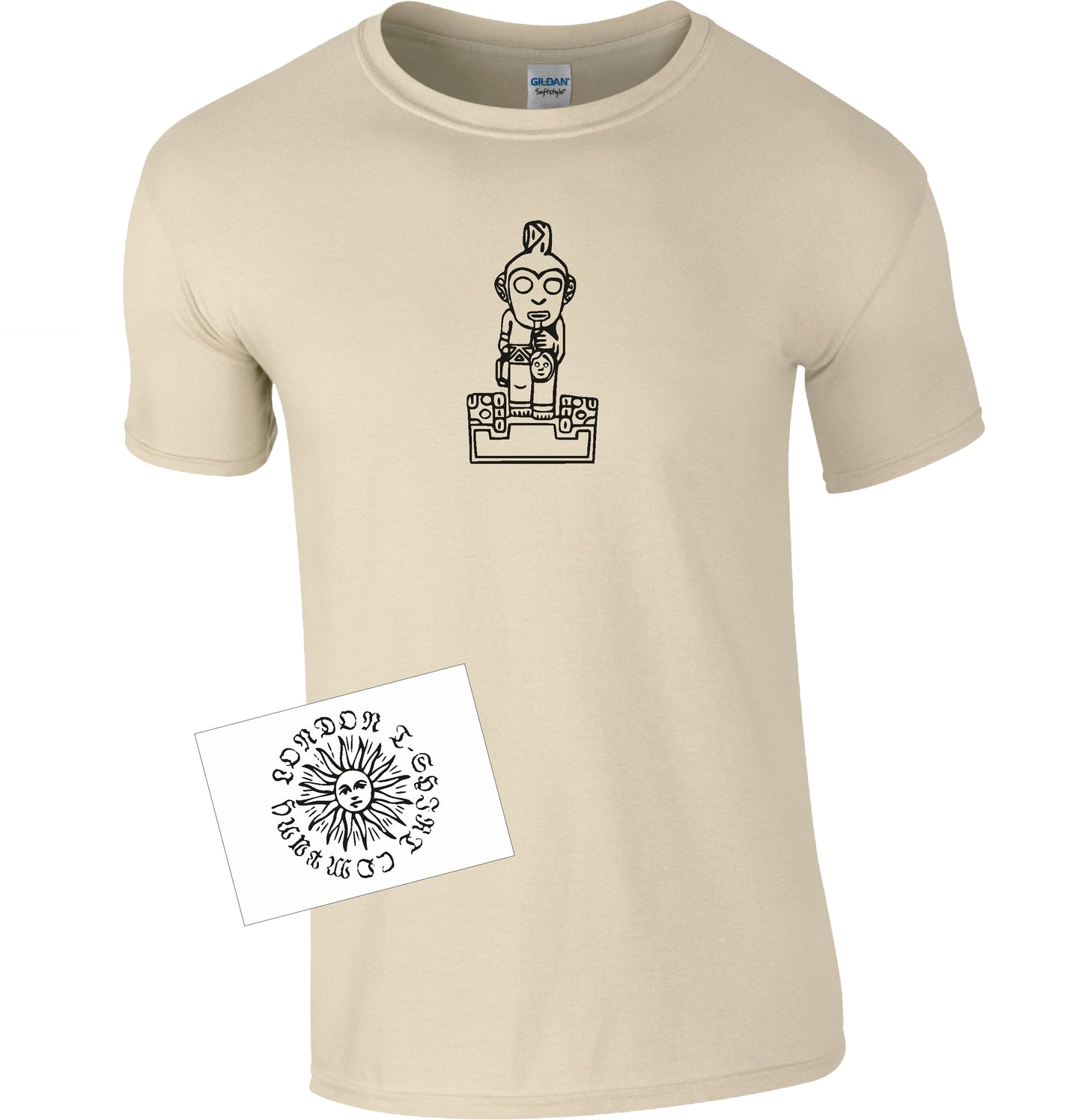 El Sacrificador T-Shirt - Sacrificer snuff tablet, Atacama Chile, Tribal, Various Colours
