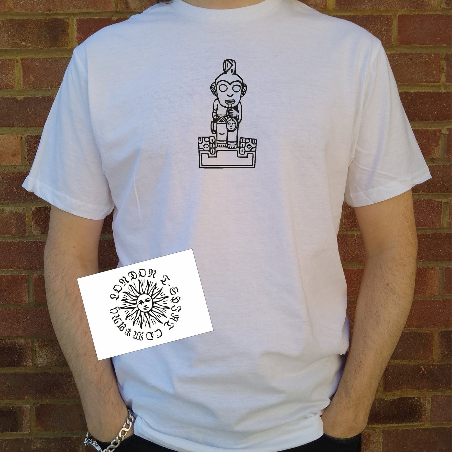 El Sacrificador T-Shirt - Sacrificer snuff tablet, Atacama Chile, Tribal, Various Colours