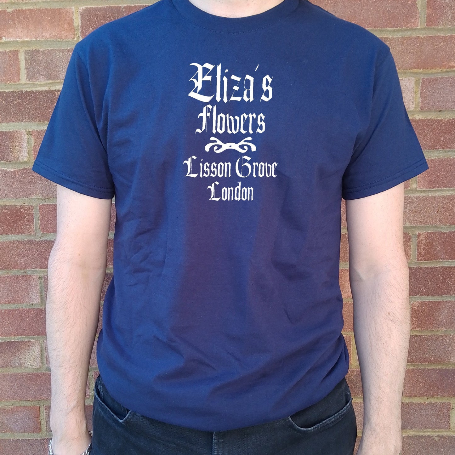 Eliza's Flowers Organic Cotton T-Shirt - Lisson Grove, London, Pygmalion, Various Colours