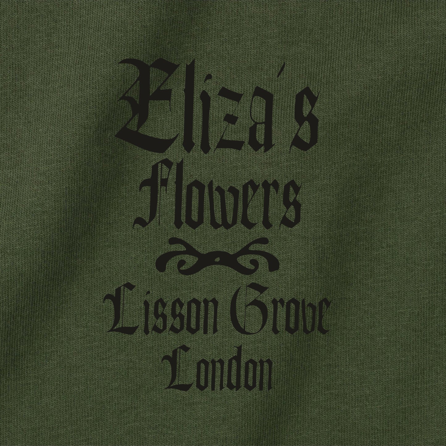 Eliza's Flowers Organic Cotton T-Shirt - Lisson Grove, London, Pygmalion, Various Colours