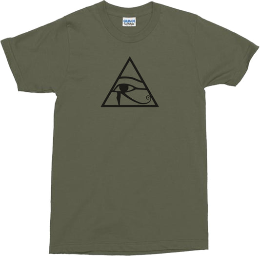 Eye Of Horus T-Shirt - Egyptian Triangle Symbol, The Eye of Ra, Various Colours