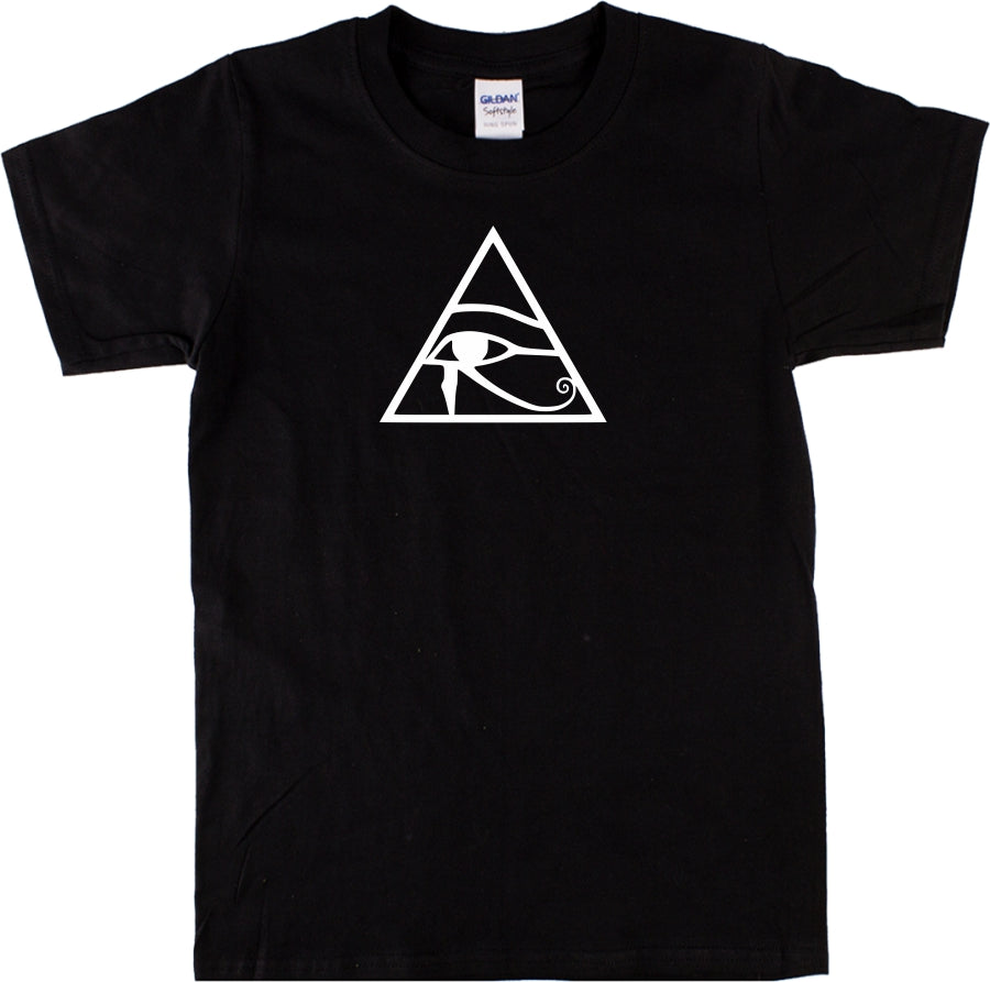 Eye Of Horus T-Shirt - Egyptian Triangle Symbol, The Eye of Ra, Various Colours